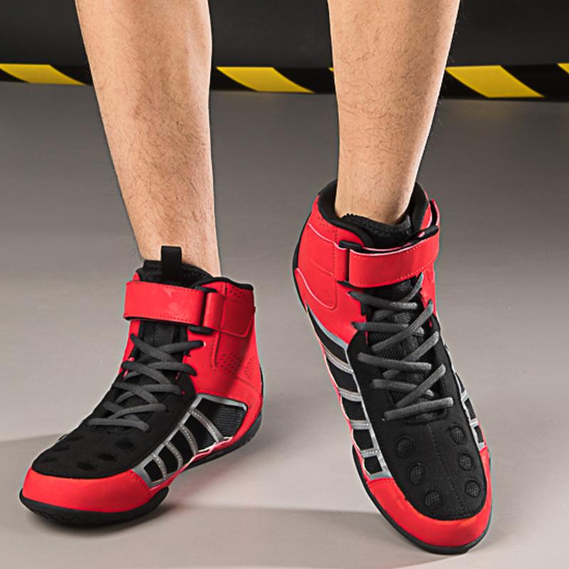 Мужская/женская боксерская борцовская обувь для подростков, легкая противоскользящая обувь для тренировок, боевая обувь, мотоциклетные ботинки