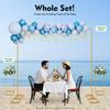 Wedding Backdrop Stand Gold, 6.56FT Balloon Arch Stand Kit with Flower Stands for Party Photo Booth Background