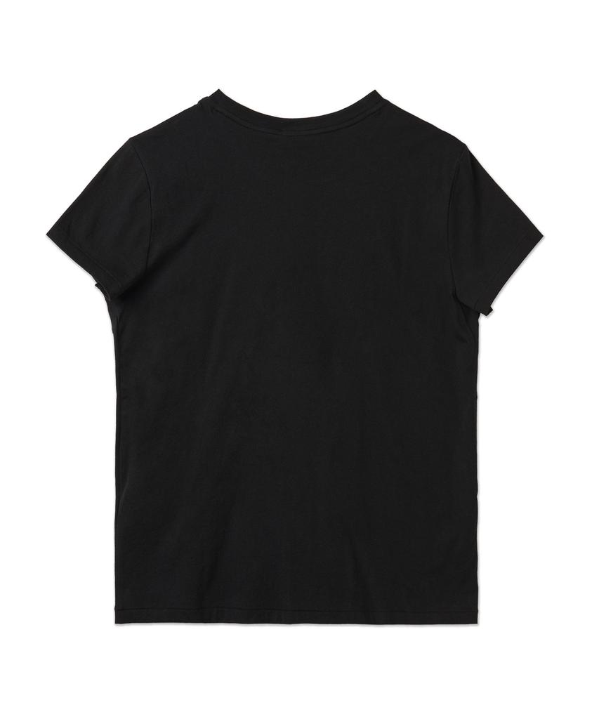 POLO RALPH LAUREN W Cotton Jersey Crewneck Tee - Black