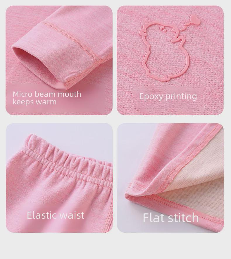 Детский термобелье из шелка и шерсти: Осенняя одежда и брюки для мальчиков и девочек, облегающие пижамы.