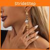 2023 Stylish Fall Fashion Colorful Irregular Natural Stone Earrings For Women Urban