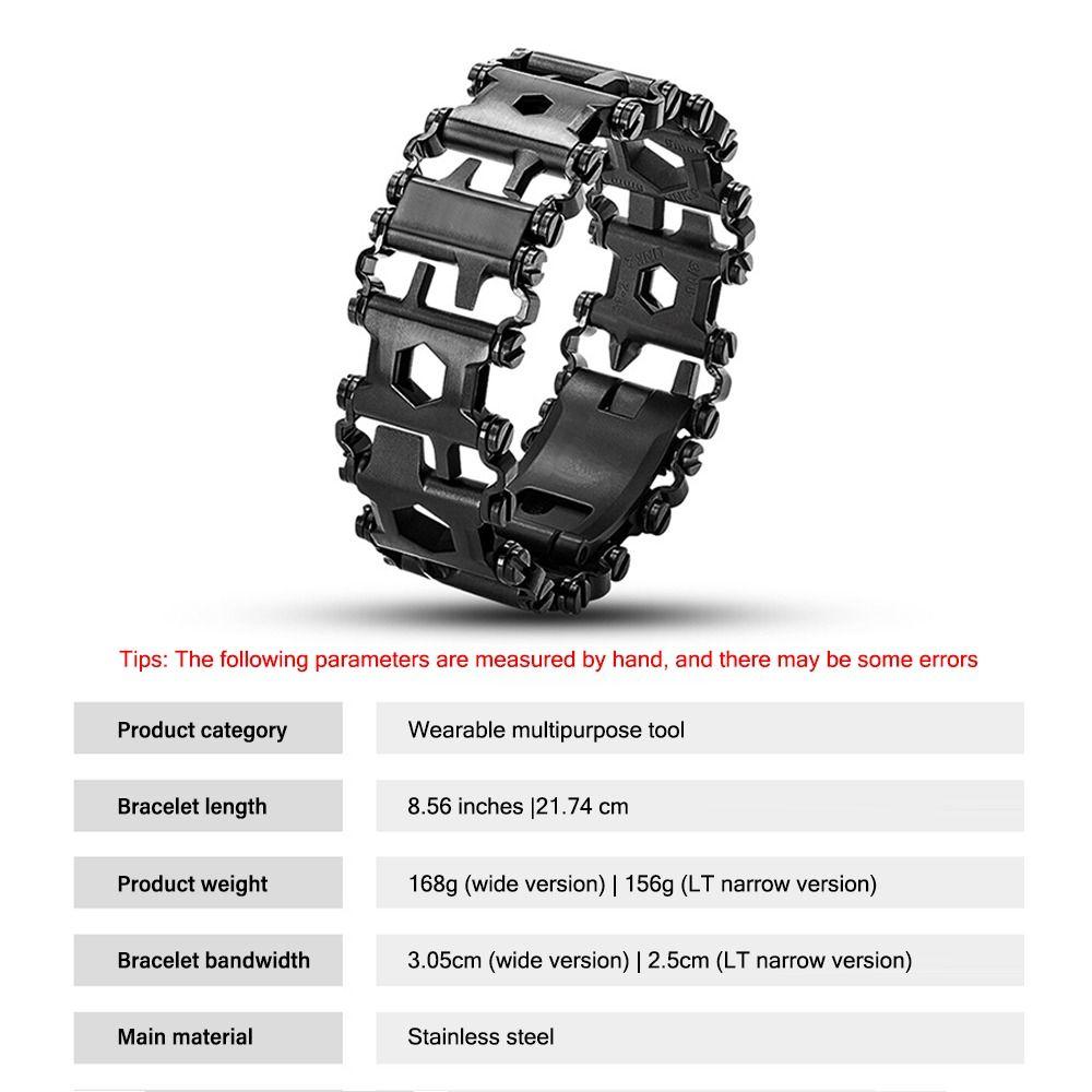 Ручная цепь из нержавеющей стали, носимый шестигранный ключ, отвертка, открывалка для бутылок, инструмент для улицы, браслет