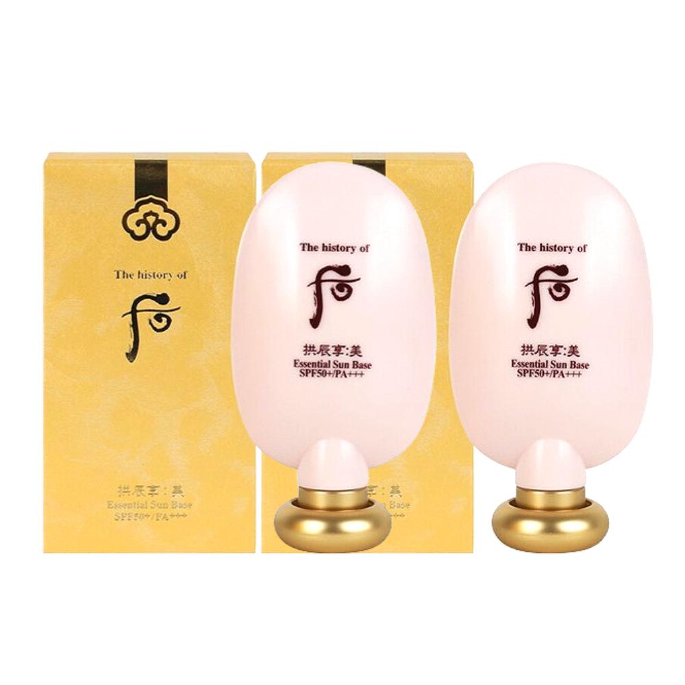 The history of whoo Gongjinhyang Mi Essential Sun Base SPF50+ PA+++ 45 мл Корейская травяная осветляющая база под макияж Защита от УФ-лучей K-Beauty