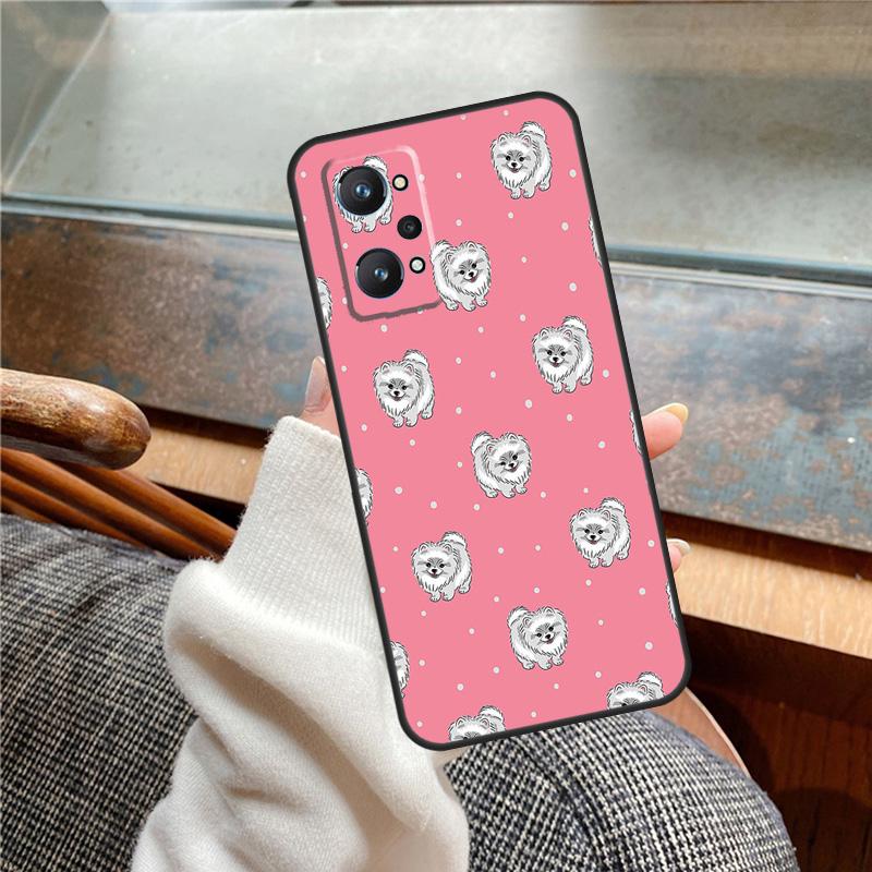 Pomeranian Dog Case For Realme 11 12 13 14 Pro Plus C53 C55 C51 C25 C63 C61 C65 C67 C71 C75 GT6 GT7 15 Pro