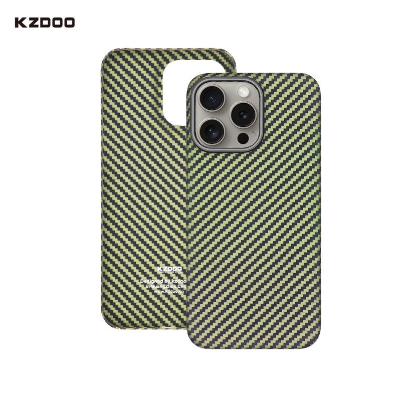 KZDOO Kevlar Carbon Fiber iPhone 15 Pro Max Case - Ultimate Protection