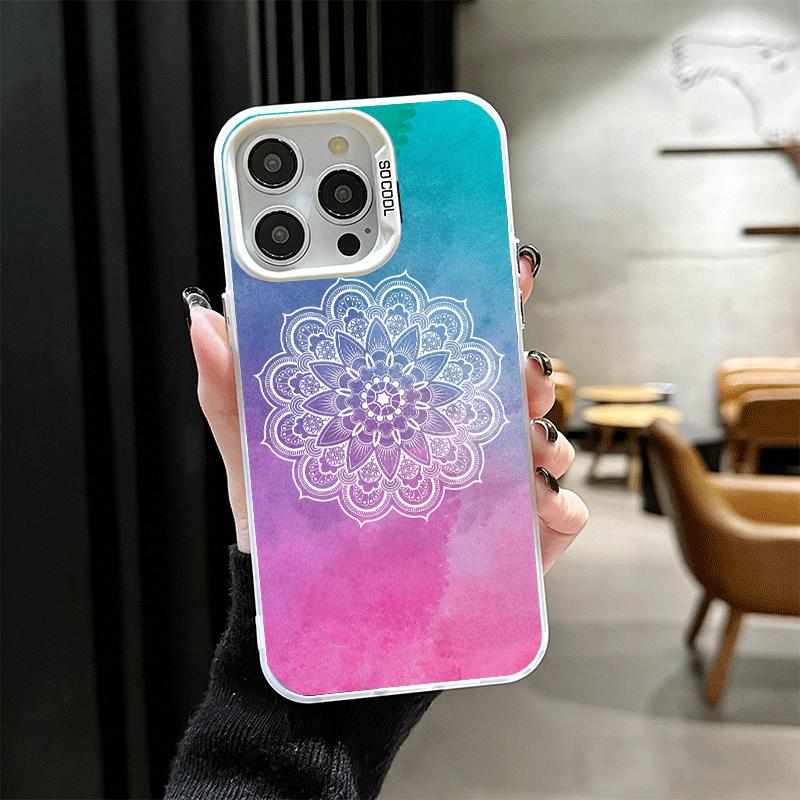 Мягкий чехол для телефона в стиле мандалы для iPhone 15 16 17 Pro Max 17Air 16E 14 Plus 13 12 Mini Ударопрочный задний корпус