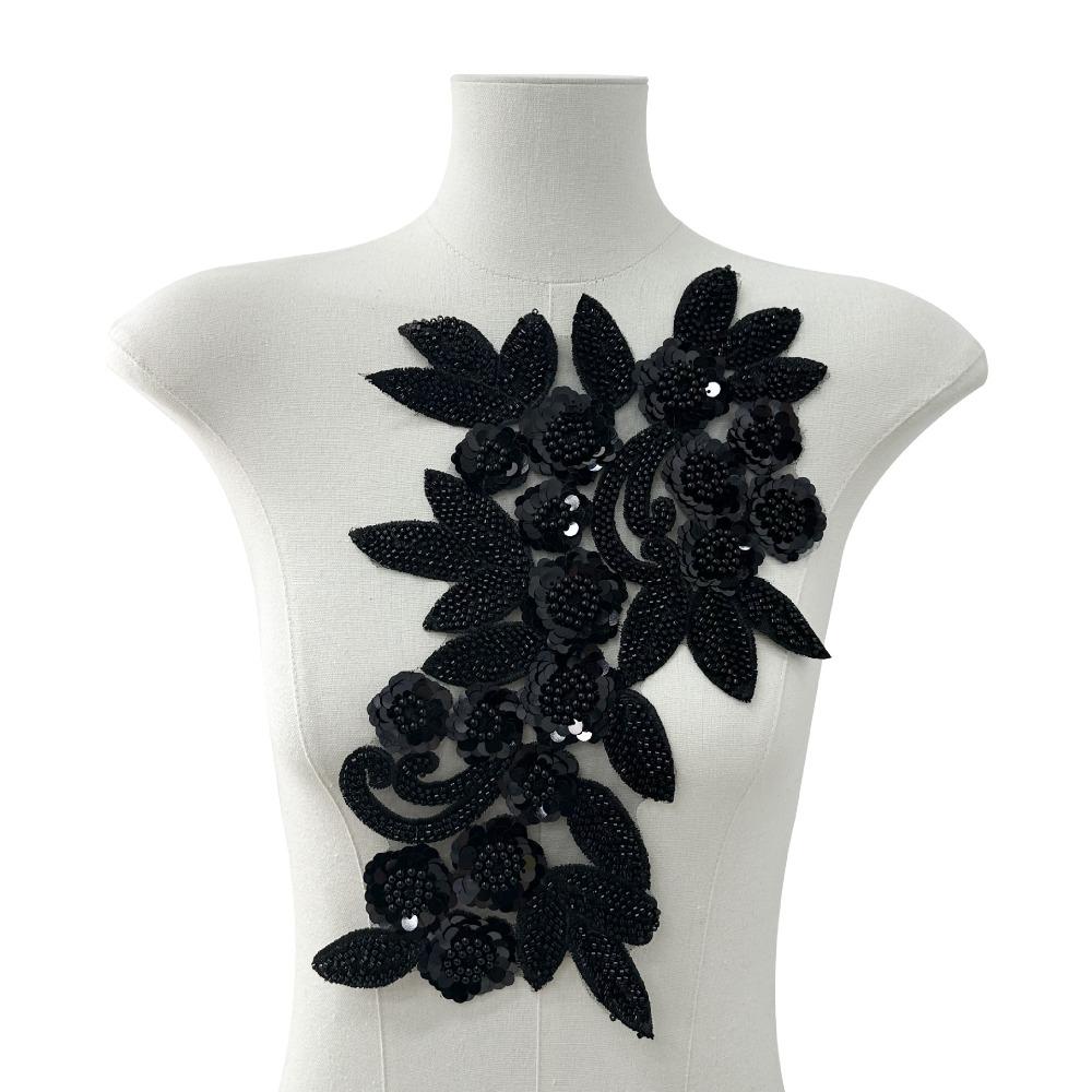 Three Dimensional Flowers Flower Embroidered Patches Sequin Patch Repair Women Clothes