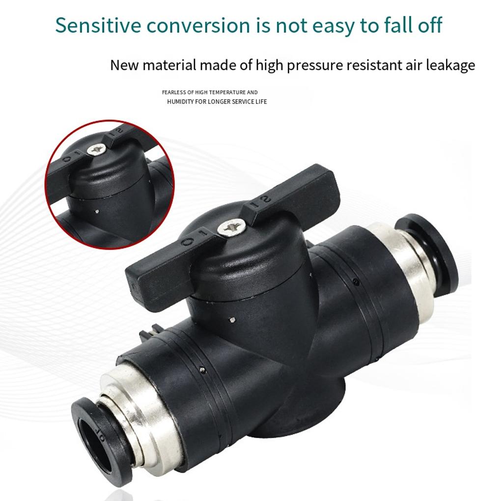 Practical Quick Joint Connector Good Sealing Waterproof Leakproof Hand Valve Manual Ball Valve Current-limiting