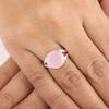 Rose Chalcedony Gemstone Silver Ring, 925 Sterling Silver, Women Ring, March Birthstone Gift, Christmas Gifts, Elegant Gemstone Jewelry RR-83-20