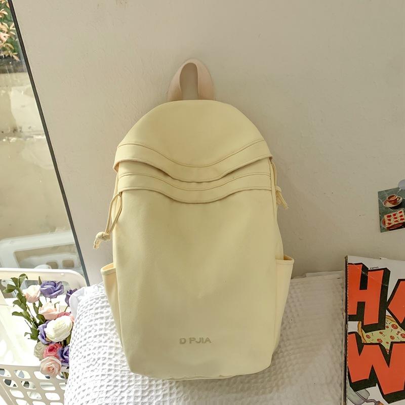 Женский рюкзак Студенческий однотонный школьный рюкзак