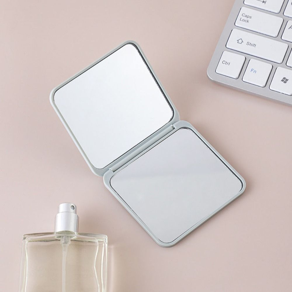 Квадратное зеркало для макияжа, мини-карманное зеркало, удобное ручное зеркало для женщин