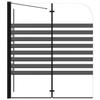 VidaXL Striped Shower Cabin Shower Wall Bathroom Screen Bathtub Accessory Interior 120x68x130 Cm 151863
