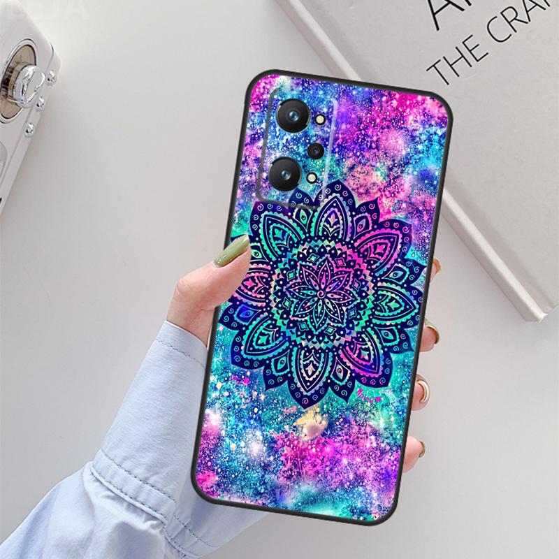 Цветы Мандала Цветочный Для Realme GT 7 Pro GT 6T 6 5 C67 C61 C55 C53 C51 C21Y C25S C75 10 11 12 13 14 Pro Plus Чехол