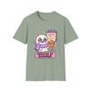 Unisex Softstyle T-Shirt Pouty Ghost Fall Forever Calendar Funny Halloween