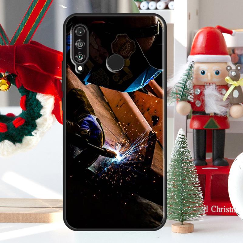 Welder Welding Hot Metal Worker For Huawei Nova 12i 11i 8i 12s Y73 Y72 Y61 Y91 Y90 Y70 Y60 9 10 SE P60 Pro P30 P40 Lite Case
