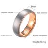 [Rockyu] аксессуары вольфрамовое кольцо розовое золото мужское кольцо Популярность простой Матовая отделка