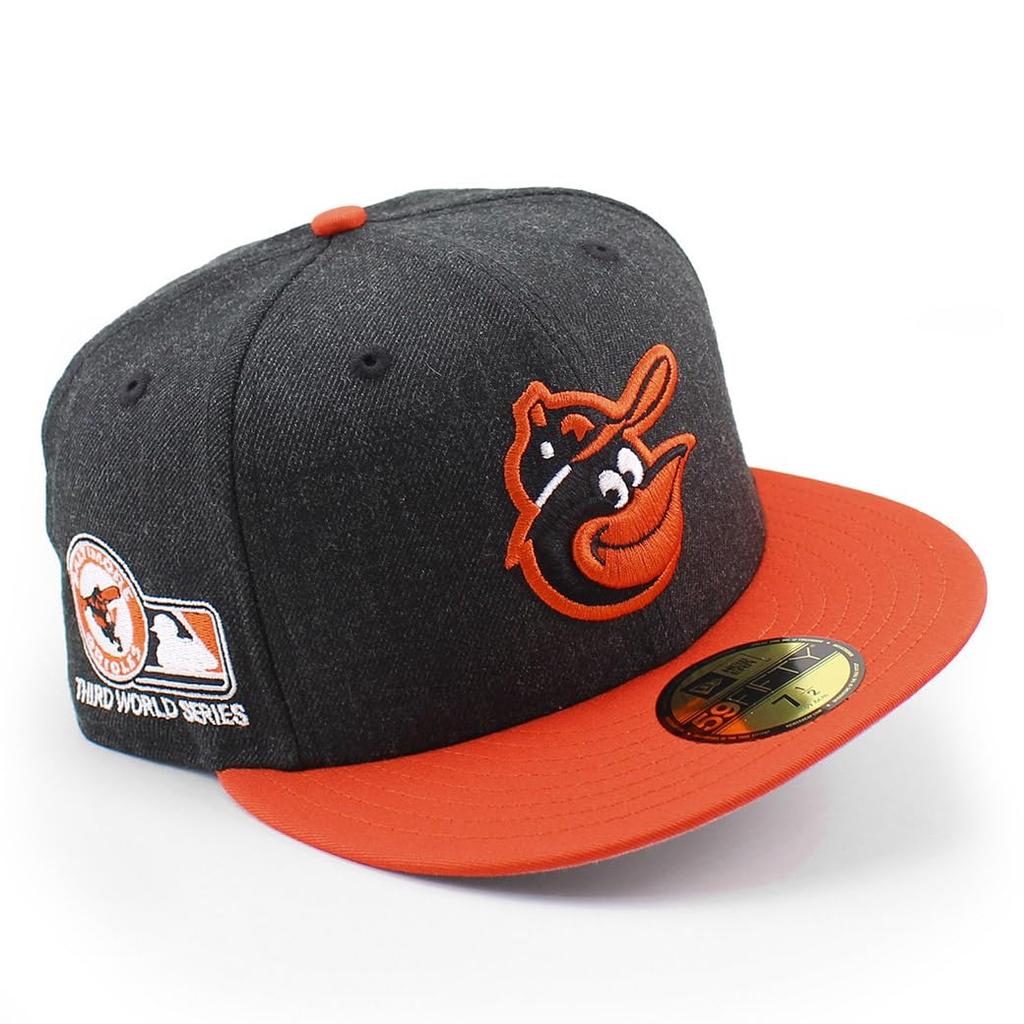 [New Era] Cap 59FIFTY Baltimore Orioles MLB THIRD WORLD SERIES GAME FITTED CAP BALTIMORE ORIOLES COOPERSTOWN COLLECTION 5950 Hat Color Bottom World