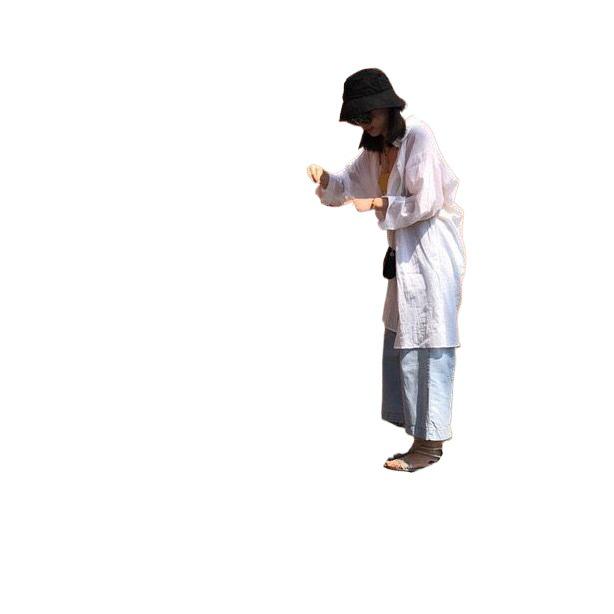 Женский летний кардиган средней длины в корейском стиле, защита от УФ-лучей, легкий, дышащий