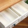 Adjustable Transparent Drawer Dividers with Foam Ends, Expandable and Retractable, Multiple Pack