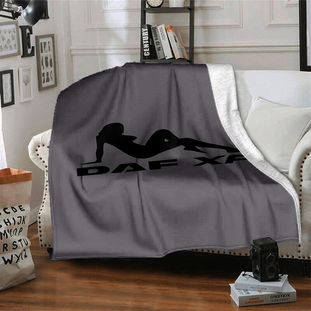 1pc DAF XF Soft Flannel All Season Throw for Home, Office, Outdoor UseDurable Comfort Soft Warm Throw for Home