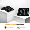 For iPad Pro 13 (2024) Stand Case Shock-Absorbent Leather Tablet Cover with Pen Slot
