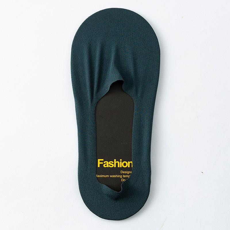 Новые летние невидимые носки для мужчин из нейлона Ice Silk нескользящие носки без следов повседневные дышащие классические мужские носки дышащие