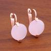 2024 European & American Fashion 12mm Round Zircon Summer Earrings