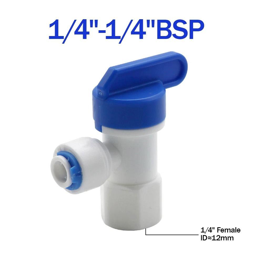 1 шт., водопроводный прямой пластиковый шаровой кран с наружной и внутренней резьбой, фитинг для трубы, новый шланг, быстроразъемный соединитель