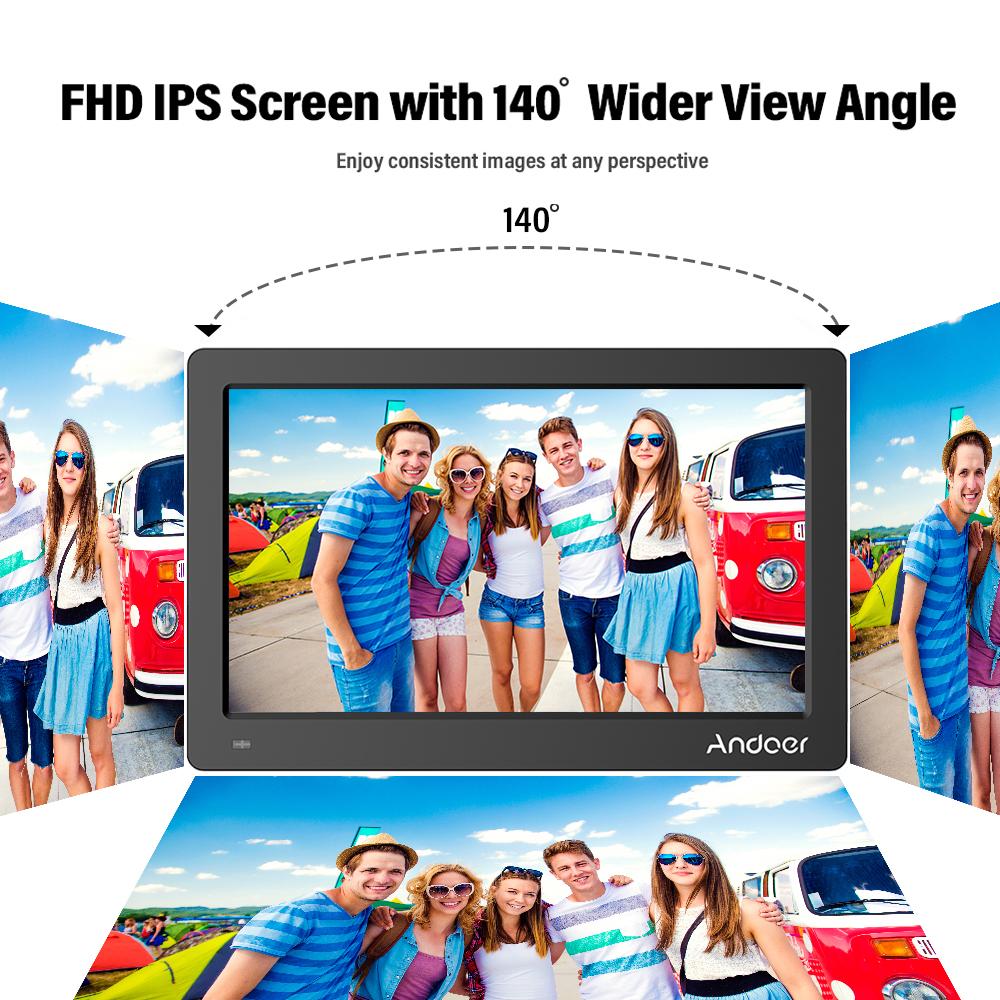 Andoer 15.6 Inch Digital Photo Picture Frame FHD 1920*1080 IPS Screen Support