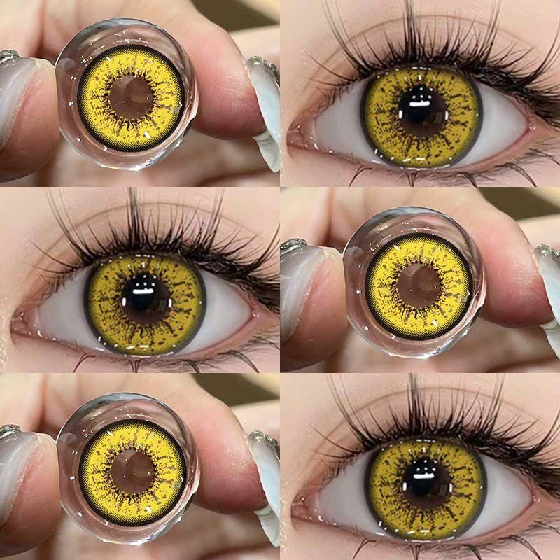 MillCreek 2 шт. мягкие цветные контактные линзы для косплея на Хэллоуин, красные контактные линзы для ежегодного использования 0,00