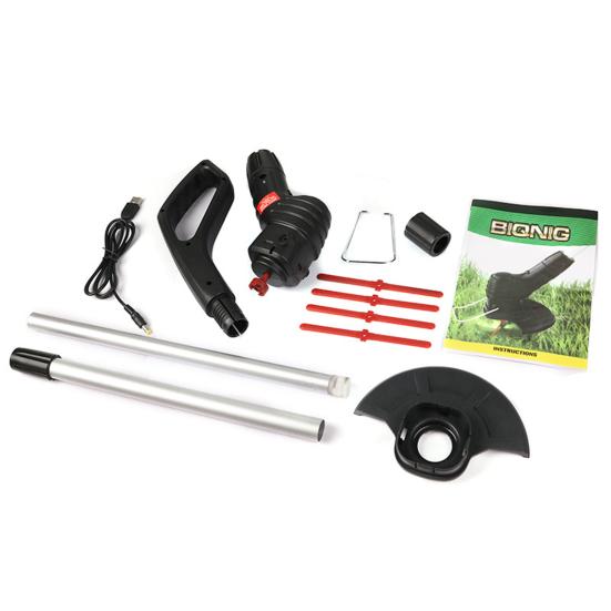 Газонокосилка с зарядкой через USB, беспроводной электрический триммер для травы с защитой от столкновений, 18000 об/мин для сада