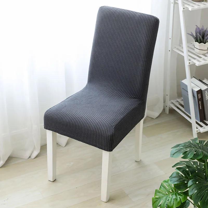 Universal Elastic Chair Cover Polar Fleece Non Slip Integrated Chair Covers Polyester Dining Table Seat Cushion YYFA911