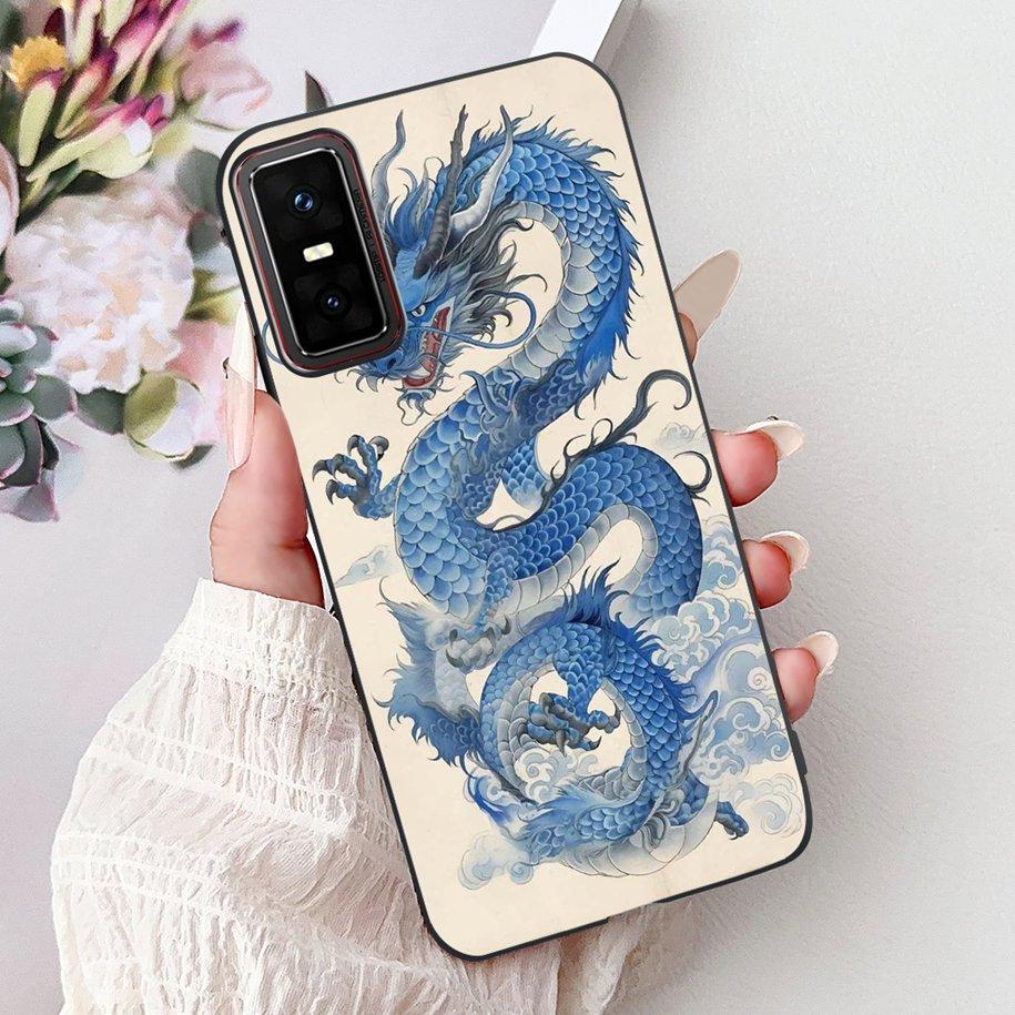 Чехол для Infinix GT 30 Pro 5G Крутой Дракон Карп Сердце Мультяшный Ударопрочный Силиконовый Мягкий Чехол для Infinix GT30Pro X6873 Funda