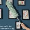 80 см телескопическая тряпка из микрофибры с удлинителем из нержавеющей стали для уборки бытовой пыли для потолочных вентиляторов