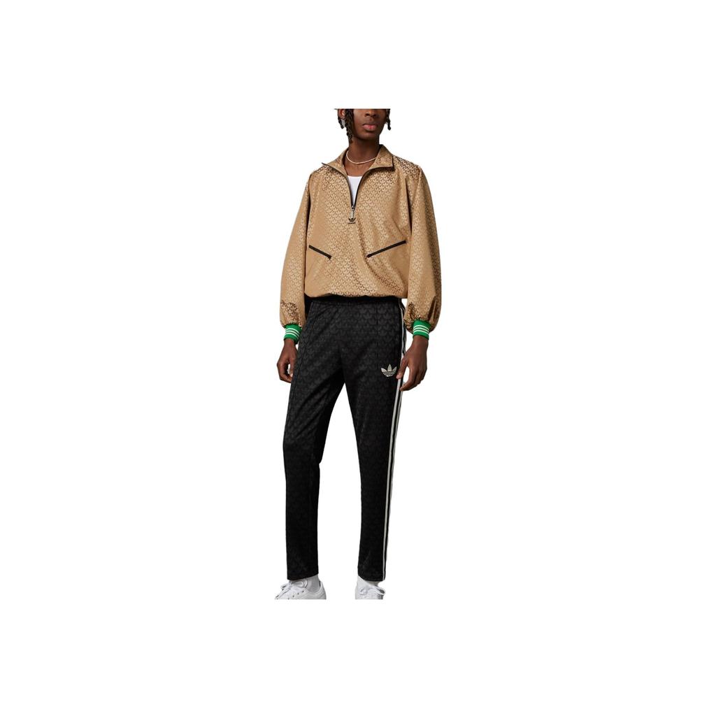 adidas Повседневные брюки Originals Trefoil All Over Print, мужские брюки, черные, IP6985