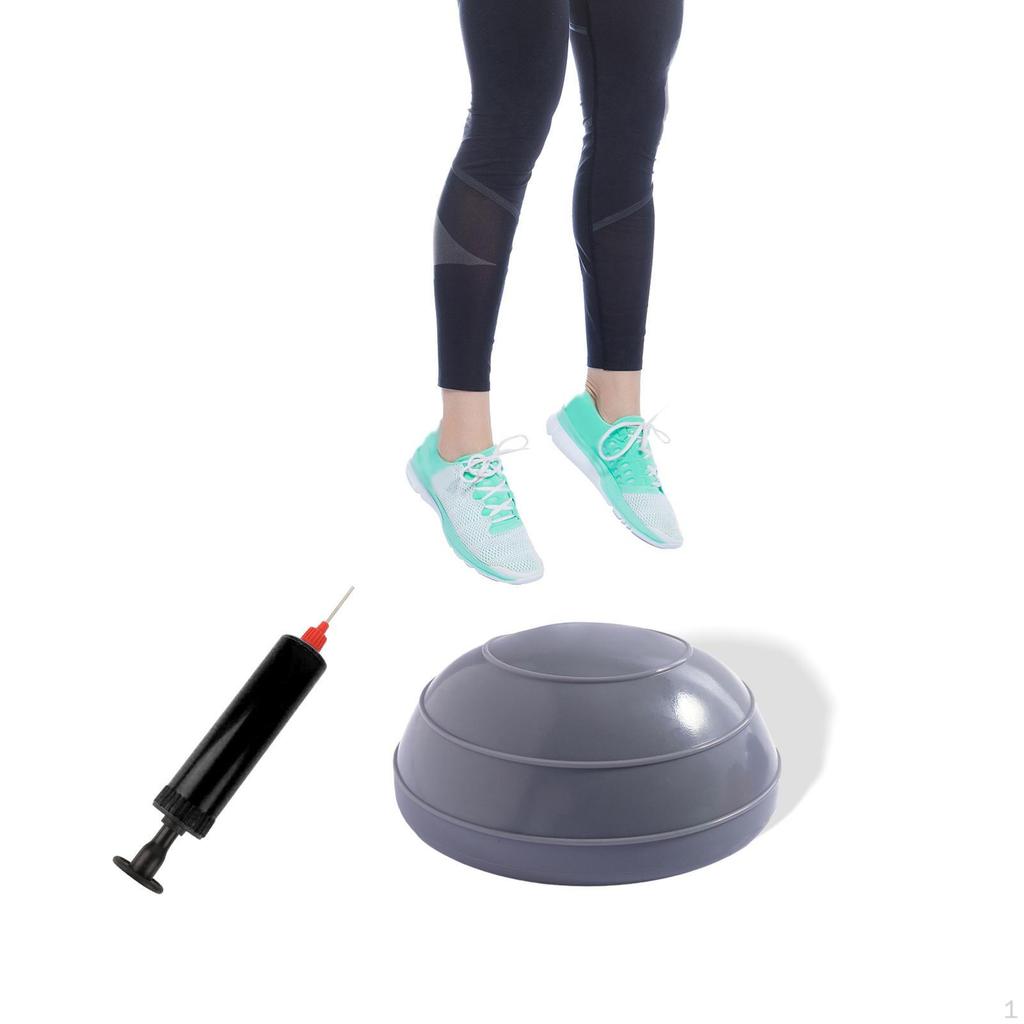 Полусфера балансировочная противоскользящая портативная, 6,3 дюйма в диаметре, универсальная, с насосом, оборудование для силовых тренировок