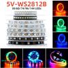 1 м/3 м/4 м/5 м DC5V Светодиодная лента WS2812B 30/60/74/96/144 светодиода Смарт 5050 RGB Пиксельная лента Черная/Белая печатная плата IP30/65/67 Светодиодная лента WS2812IC