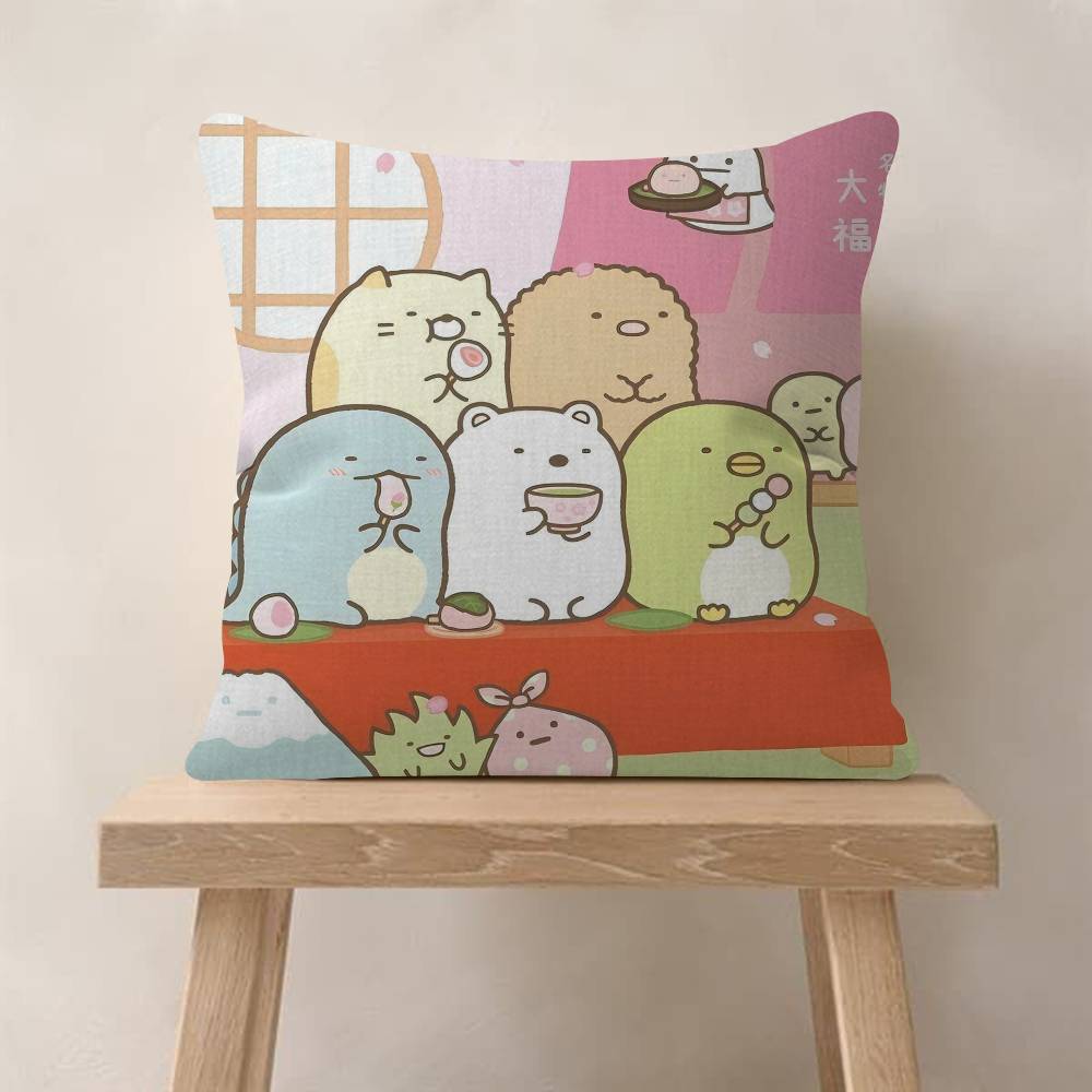 Мультяшная наволочка Sumikko Gurashi Cool x Полиэстеровые диванные подушки Декоративные декоративные подушки Декор для дома Наволочка