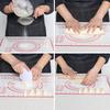 Силиконовый коврик для выпечки со шкалой, раскатывающий коврик для теста, коврик для замешивания теста, антипригарный вкладыш для кондитерской печи