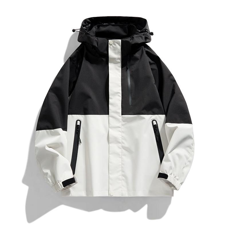 Весна и осень Открытый горный одиночный куртка мужская трехслойная свободная повседневная пара куртка с капюшоном
