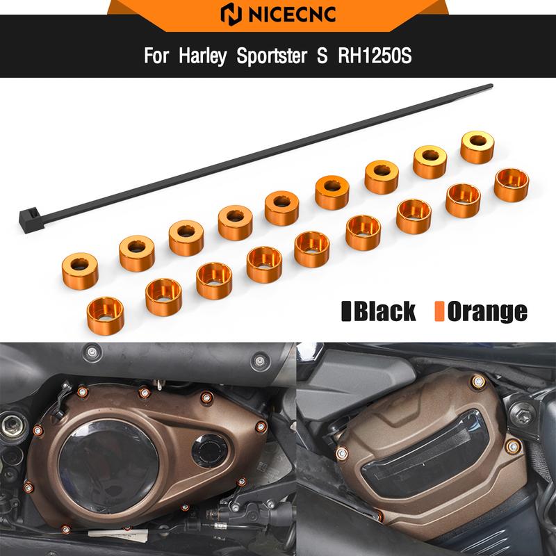 Для Harley Sportster S RH1250S 2021-2024 Крышка картера двигателя Болты Декоративные кольца Pan America 1250 RA1250 Nightster RH975 2023-2024
