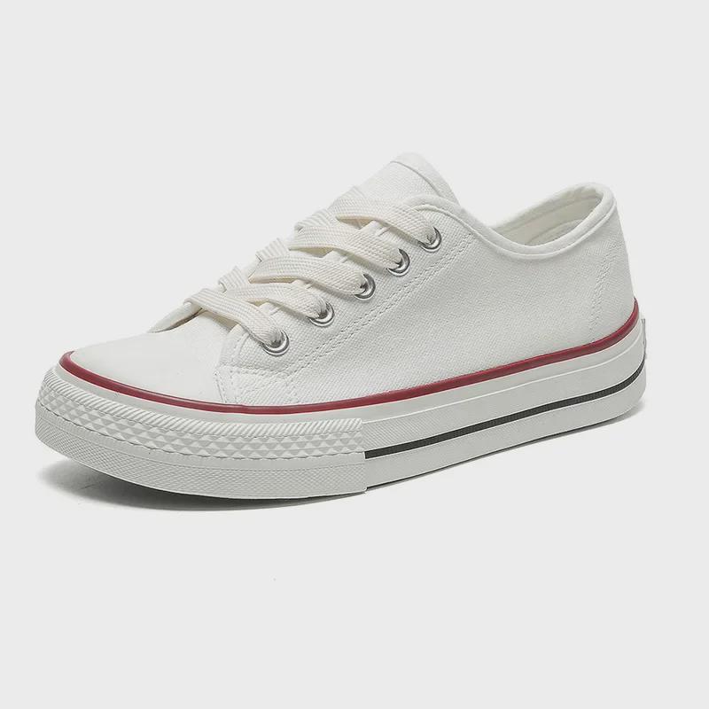 Женские кеды из парусины с широким носком - Mango Square Toe Thick Sole, всесезонные 2023, весна/лето/осень для студентов