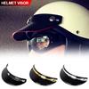 3 Snap-Button Retro Motorcycle Helmet Sun Shade Protector Retro Open Face Flip Up Down Shield Visor Modified Parts