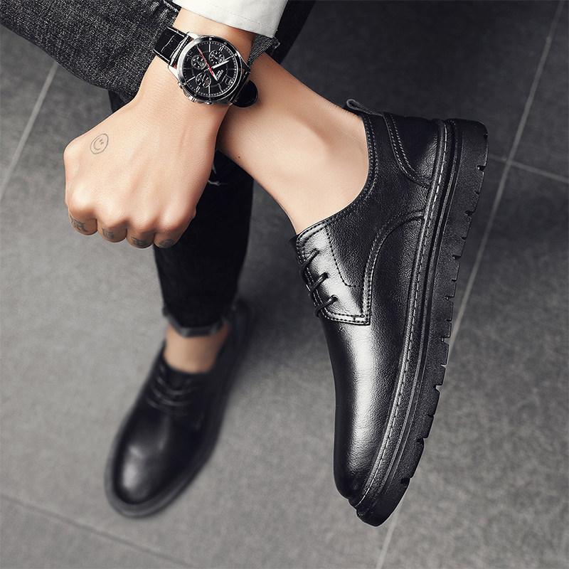 Men's casual leather shoes High quality retro style Outdoor leisure street Office or work Hot selling adult luxury shoes