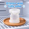 Flexible Silicone 3D Bear Ice Mold for Decorative Cold Drinks