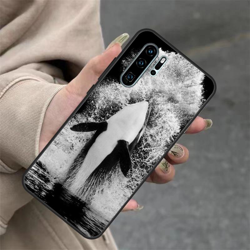Чехол Китовая Акула Косатка Для Huawei Nova 9 SE 10 5T 11i 8i 7i 3i Y61 Y91 Y60 Y70 Y90 P20 P40 Lite P30 Pro Обложка