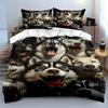 Husky Pack Lively Expressions Bedding Duvet Cover Set  (1*Duvet Cover 2*Pillowcases, without duvet insert)