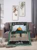 Palestine Stamp Flannel Blanket Warm Throw for Adult Home Decor Sofa Bed Cover Jerusalem Palestinian Winter Blanket