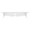 White Carved Wall Hanging Hollow Wall Shelf Wall Decoration Coat Rack Hook