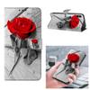 Flos Rosae Rugosae Pattern Painted Mobile Phone Shell For iPhone Samsung Xiaomi Redmi Motorola Nokia Sony LG Leather Case